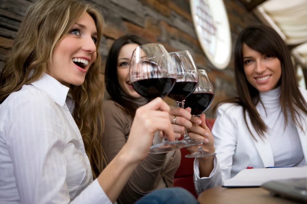 girls-toasting image for booker and butler